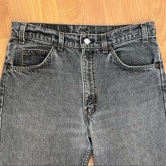 Vintage Levi’s Men’s High Waisted Light Black Jeans 32x32 - Picture 5 of 13